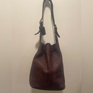 Vintage Coach Legacy Drawstring bucket bag /Leather Shoulder Bag-1990’s #9952